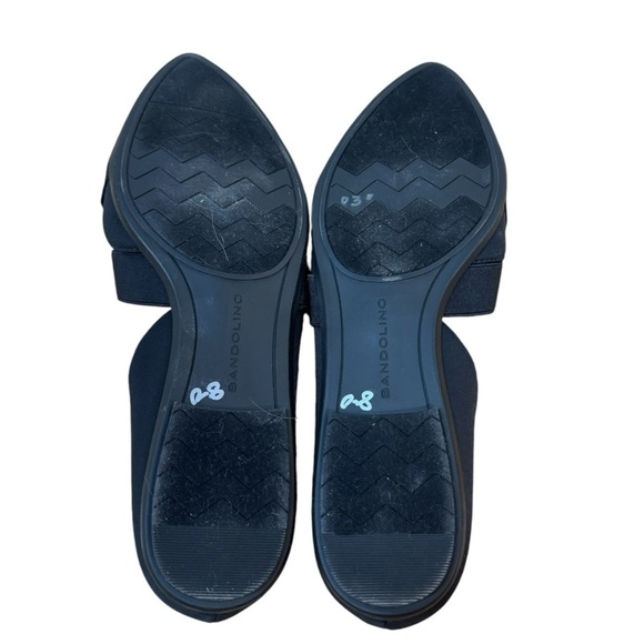 Bandalino Lanza Black Elastic Strapped Mary Jane Ballet Flats Womens Size 9 - Picture 8 of 8